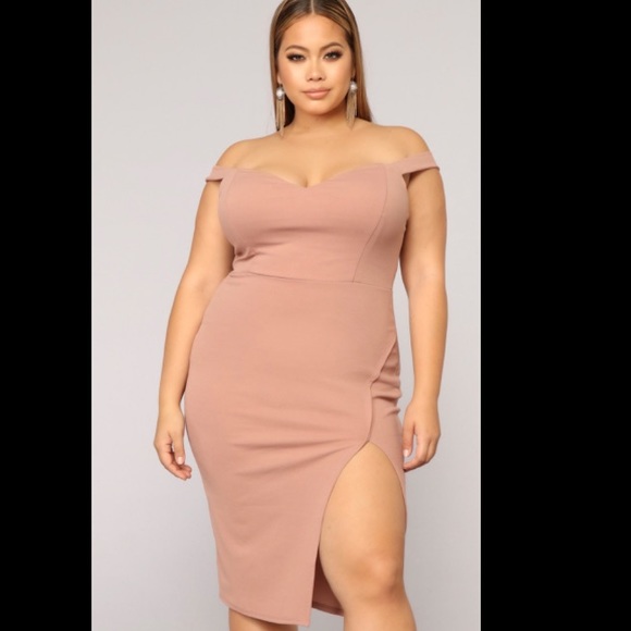 Fashion Nova Dresses & Skirts - Mauve Off the Shoulder Dress